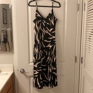 Daily ritual black pattered dress